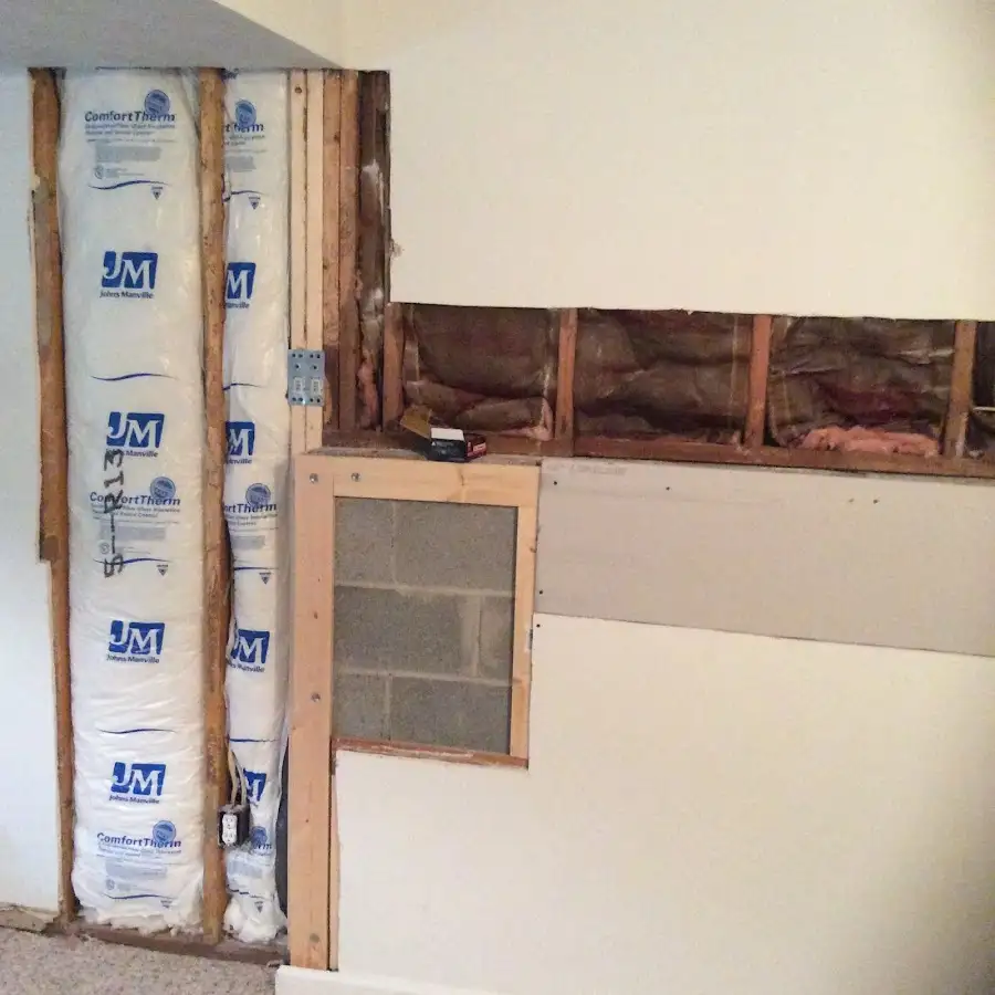 Wall insulation replacement during Contents Cleaning & Restoration in Cleveland